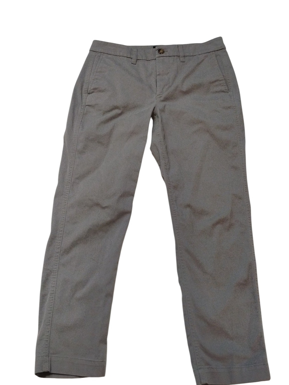 J. Crew Women's High Rise Girlfriend Light Gray Chino Pants SZ 4